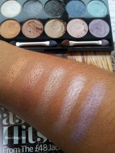 W7 oogschaduw swatches
