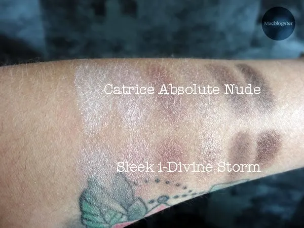 Catrice Absolute Nude Eyeshadow vs Sleek Storm Review 4 Nude eyshadow: Catrice oogschaduw swatches vs Sleek Storm swatches