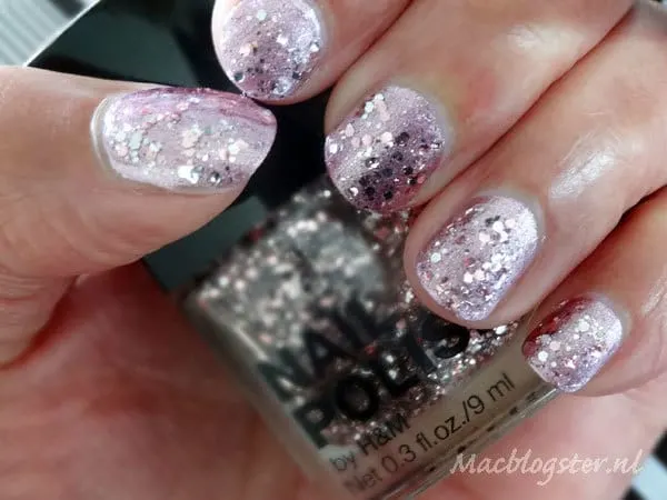 Transparante glitter nagellak