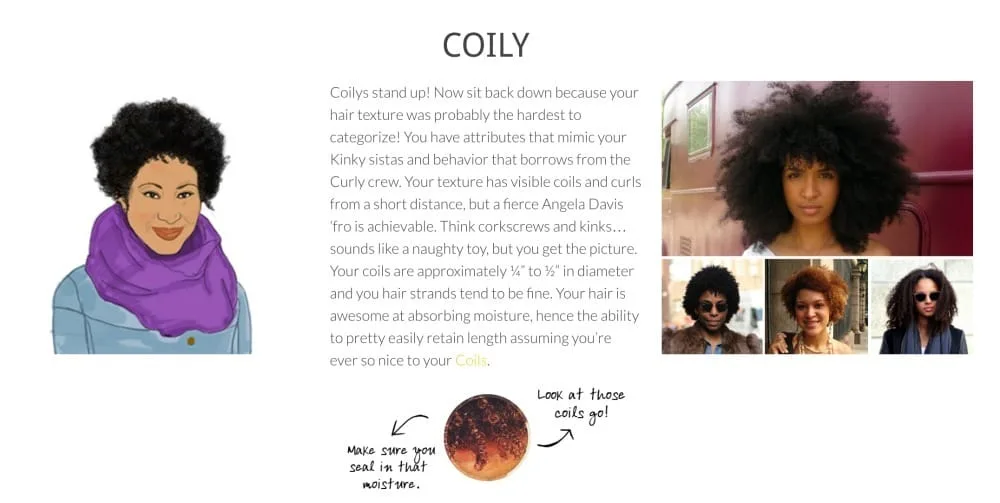 Natural hair haartexturen krultextuur_coily