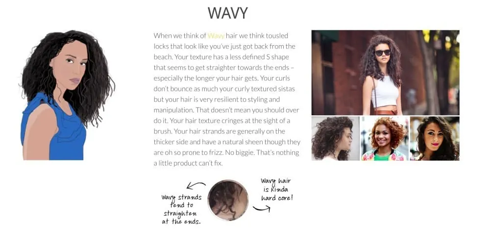 Natural hair haartexturen wavy_afro_haar_textuur
