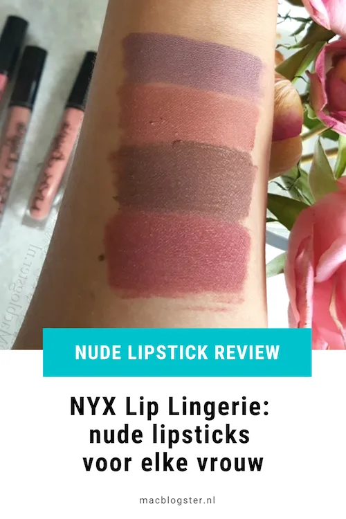NYX Lip Lingerie Swatches: nude lipsticks voor elke vrouw