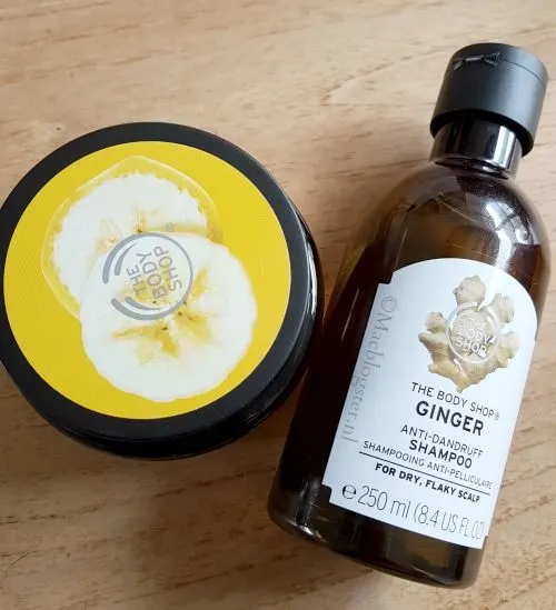 The Body Shop Banana Hair Mask & Ginger Anti-dandruff Shampoo