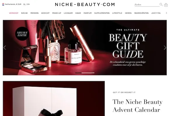 Niche Beauty website