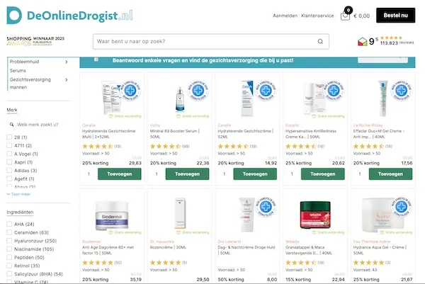 Online drogist website